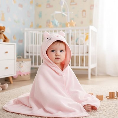 Cape de bain bébé | Absorbante Douce - bebetrucs