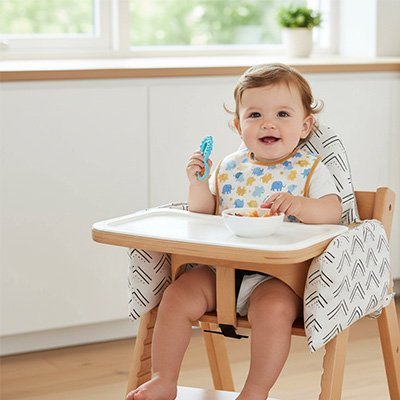 Coussin chaise haute | Ultra Confort Bébé - bebetrucs