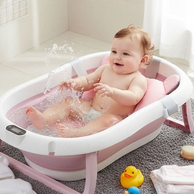 Coussin de bain bébé | Sécurisoft - bebetrucs