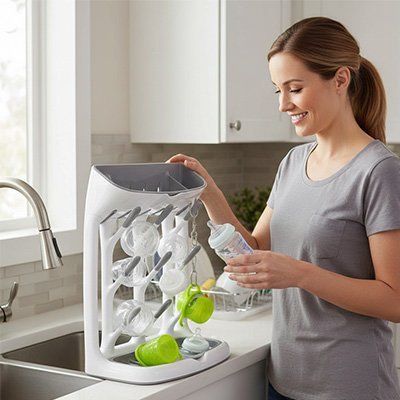 Egouttoir biberon compact | Design 12 biberons - LindadiegoShop