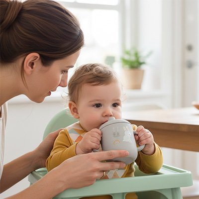 Gobelet bébé antifuite | Apprentissage autonomie - bebetrucs
