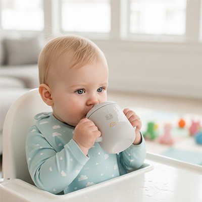 Gobelet bébé antifuite | Apprentissage autonomie - bebetrucs