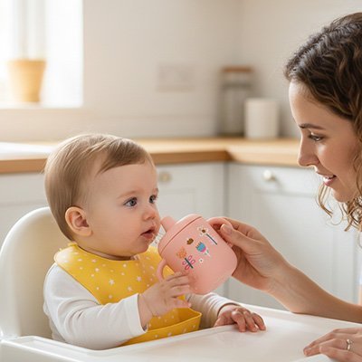 Gobelet bébé antifuite | Apprentissage autonomie - bebetrucs