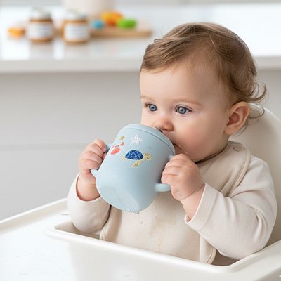 Gobelet bébé antifuite | Apprentissage autonomie - bebetrucs