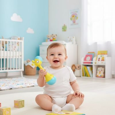 Hochet bébé sensoriel | Éveil des sens - bebetrucs