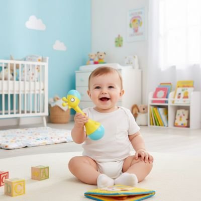 Hochet bébé sensoriel | Éveil des sens - bebetrucs