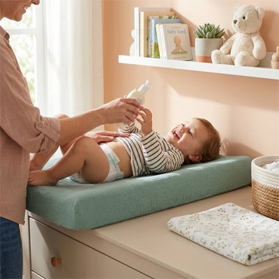 Housse matelas à langer | Douce Protection - bebetrucs